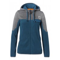 Μπουφάν fleece γυναικείο γκρι/μπλε, XS