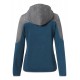 Μπουφάν fleece γυναικείο γκρι/μπλε, XS
