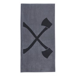 Πετσέτα ανθρακί/γκρι