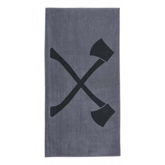 Πετσέτα ανθρακί/γκρι