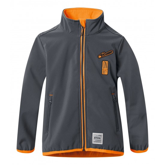 Παιδική ζακέτα softshell γκρι, 146-152