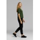 T-shirt SZ M Women LOGO BACK Green