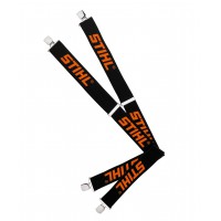 Τιράντες μαύρο-πορτοκαλί 110 cm