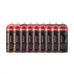 ΣΠΡΕΙ ΑΚΡΥΛΙΚΟ ΧΡΩΜΑΤΟΣ HIGH GLOSS 400ml BENMAN (RAL2009) ΠΟΡΤΟΚΑΛΙ ΕΝΤΟΝΟ (28505) 