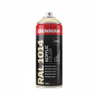 ΣΠΡΕΙ ΑΚΡΥΛΙΚΟ ΧΡΩΜΑΤΟΣ HIGH GLOSS 400ml BENMAN (RAL1014) ΦΙΛΝΤΙΣΙ (28499)