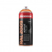 ΣΠΡΕΙ ΑΚΡΥΛΙΚΟ ΧΡΩΜΑΤΟΣ HIGH GLOSS 400ml BENMAN (RAL2009) ΠΟΡΤΟΚΑΛΙ ΕΝΤΟΝΟ (28505) 