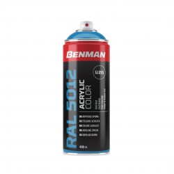 ΣΠΡΕΙ ΑΚΡΥΛΙΚΟ ΧΡΩΜΑΤΟΣ HIGH GLOSS 400ml BENMAN (RAL5012) ΓΑΛΑΖΙΟ (28515) 