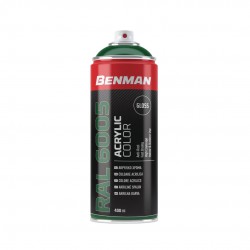 ΣΠΡΕΙ ΑΚΡΥΛΙΚΟ ΧΡΩΜΑΤΟΣ HIGH GLOSS 400ml BENMAN (RAL6005) ΠΡΑΣΙΝΟ (28519) 