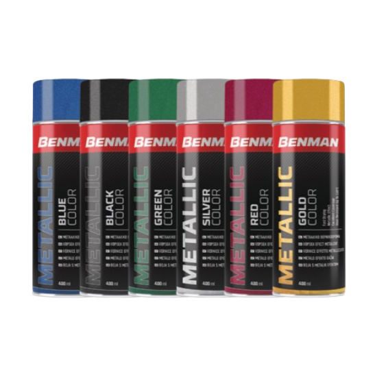 ΣΠΡΕΙ ΜΕΤΑΛΛΙΖΕ ΒΕΡΝΙΚΟΧΡΩΜΑ 400ml BENMAN ΜΠΛΕ (28541)