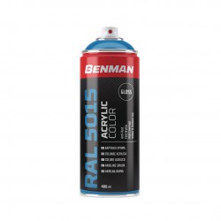 ΣΠΡΕΙ ΑΚΡΥΛΙΚΟ ΧΡΩΜΑΤΟΣ HIGH GLOSS 400ml BENMAN (RAL5015) ΜΠΛΕ ΟΥΡΑΝΟΥ (28621) 