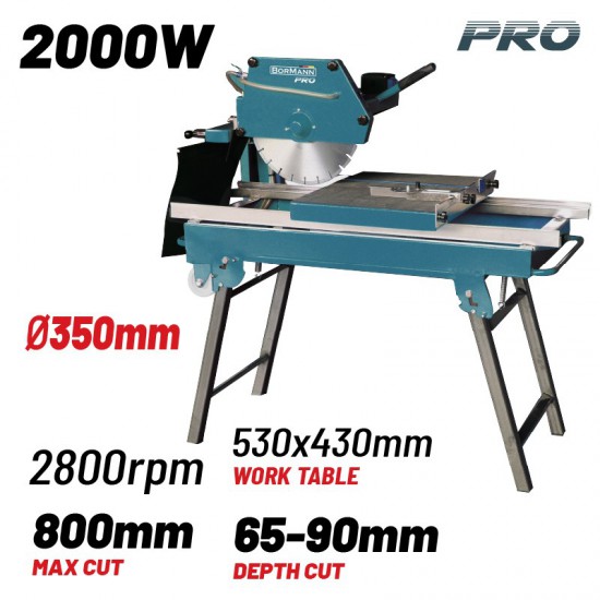 BORMANN Pro BTC3500 Κόφτης Πλακιδίων Υγρής Κοπής Φ800mm (022299)