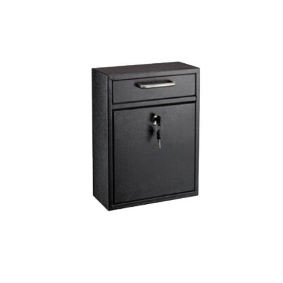 BORMANN BMB1103 Γραμματοκιβώτιο Μ27xΠ12xΥ30.5cm,Μαύρο (022404)