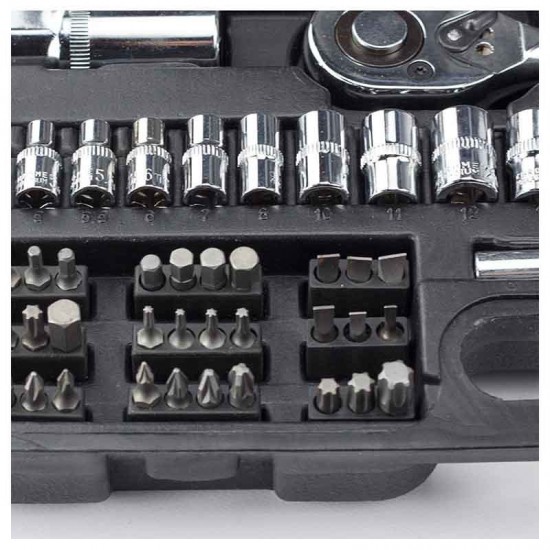 BORMANN Pro BHT5150 Καρυδάκια 1/2'' & 1/4'' 73τεμ (024682)