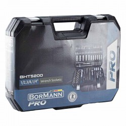 BORMANN Pro BHT5200 Καρυδάκια 1/2'', 1/4'' & 3/8'' Με Καστάνια 171τεμ (024699)