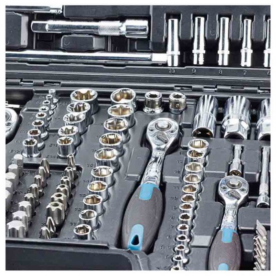 BORMANN Pro BHT5200 Καρυδάκια 1/2'', 1/4'' & 3/8'' Με Καστάνια 171τεμ (024699)