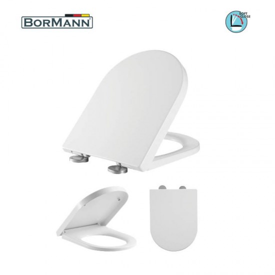 BORMANN BTW1010 Κάλυμμα Λεκάνης Gemini 465x360mm Soft Close, Duroplast, 2.55KG (025757)