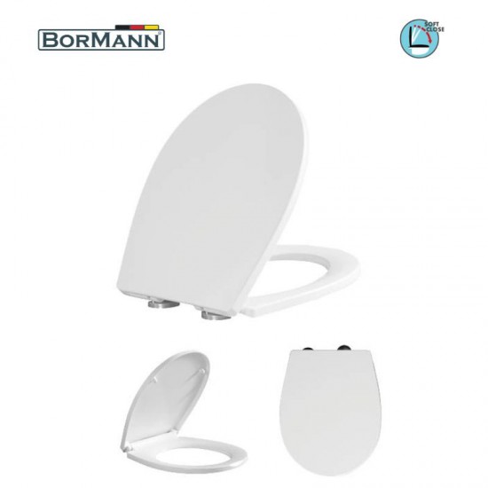 BORMANN BTW1040 Κάλυμμα Λεκάνης Libra 435x350mm Soft Close, Duroplast, 2.27KG (025788)