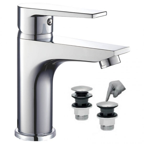 BORMANN Elite BTW3000 Μπαταρία Νιπτήρα Avra 35mm Αναμεικτική με Pop Up (026006)