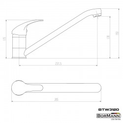 BORMANN Elite BTW3120 Μπαταρία Κουζίνας Star 35mm Αναμεικτική 450G (026129)
