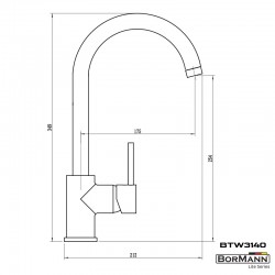 BORMANN Elite BTW3140 Μπαταρία Κουζίνας Julia 35mm Αναμεικτική 800Gr (026143)