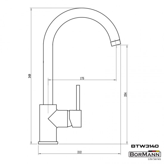 BORMANN Elite BTW3140 Μπαταρία Κουζίνας Julia 35mm Αναμεικτική 800Gr (026143)