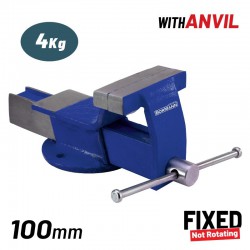 BORMANN BBV2100 Μέγγενη, Σταθερή Βάση, με Αμόνι 100mm, 4Kg (026297)