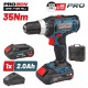BORMANN Pro BBP3000 Δραπανοκατσάβιδο Μπαταρίας 20V, 35Νm,Li-Ion,με 2 Ταχύτητες,1x2Ah & Βαλίτσα (027683)