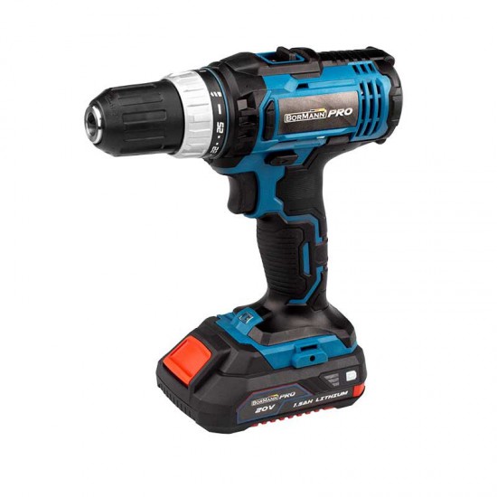 BORMANN Pro BBP3000 Δραπανοκατσάβιδο Μπαταρίας 20V, 35Νm,Li-Ion,με 2 Ταχύτητες,1x2Ah & Βαλίτσα (027683)
