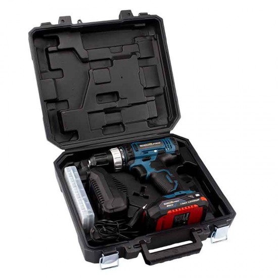 BORMANN Pro BBP3000 Δραπανοκατσάβιδο Μπαταρίας 20V, 35Νm,Li-Ion,με 2 Ταχύτητες,1x2Ah & Βαλίτσα (027683)