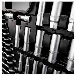 BORMANN Pro BHT5220 Καρυδάκια 1/2'', 1/4'' & 3/8'' Με Καστάνια 215τεμ (028246)