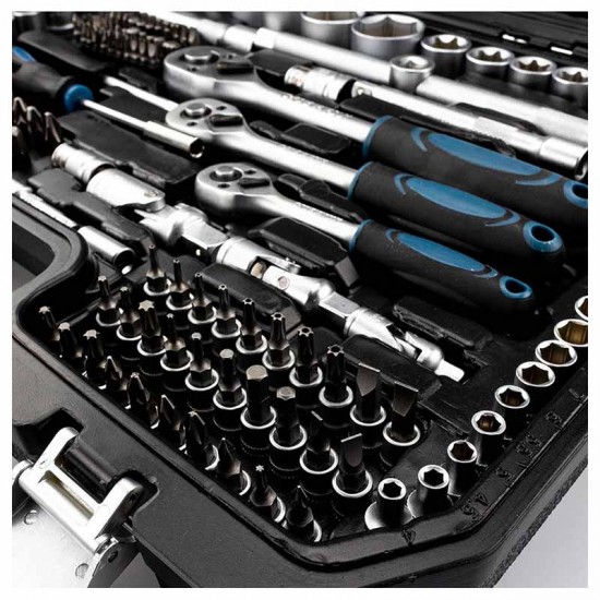 BORMANN Pro BHT5220 Καρυδάκια 1/2'', 1/4'' & 3/8'' Με Καστάνια 215τεμ (028246)