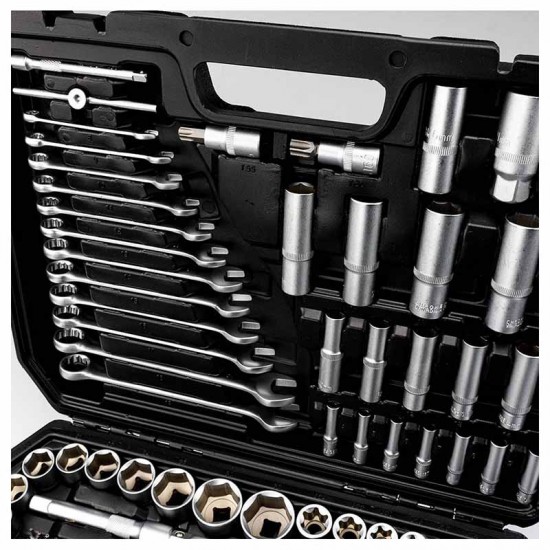 BORMANN Pro BHT5220 Καρυδάκια 1/2'', 1/4'' & 3/8'' Με Καστάνια 215τεμ (028246)