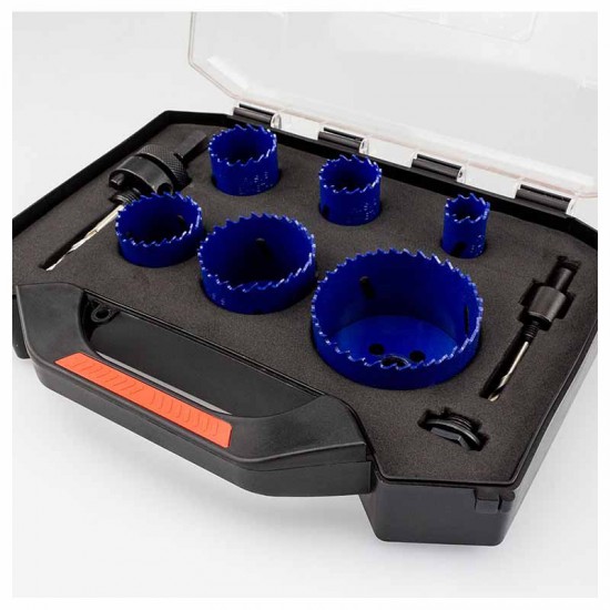 BORMANN Pro BHT1410 Σετ Ποτηροτρύπανα BI-METAL,8τεμ,20-68mm (028376)