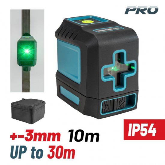 BORMANN Pro BDM6800 Αλφάδι Laser Σταυρού Green Line 30m(029038)