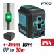 BORMANN Pro BDM6800 Αλφάδι Laser Σταυρού Green Line 30m(029038)