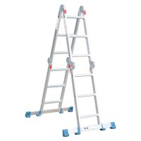 BORMANN Pro BHL5040 Σκάλα Πολυμορφική Αλουμινίου, 4x3 (029601)