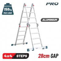 BORMANN Pro BHL5050 Σκάλα Πολυμορφική Αλουμινίου, 4x4 (029618)