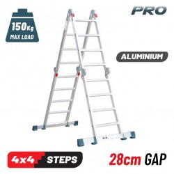 BORMANN Pro BHL5050 Σκάλα Πολυμορφική Αλουμινίου, 4x4 (029618)