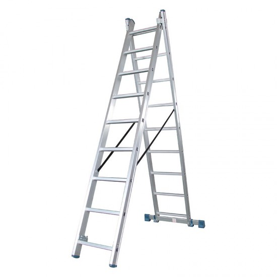 BORMANN Pro BHL5130 Σκάλα Διπλή, 2X9 4M (029694)