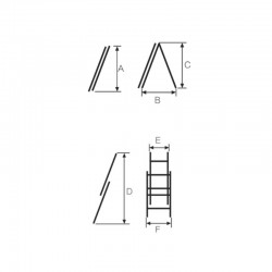 BORMANN Pro BHL5150 Σκάλα Διπλή, 2X13 5.65M (029717)