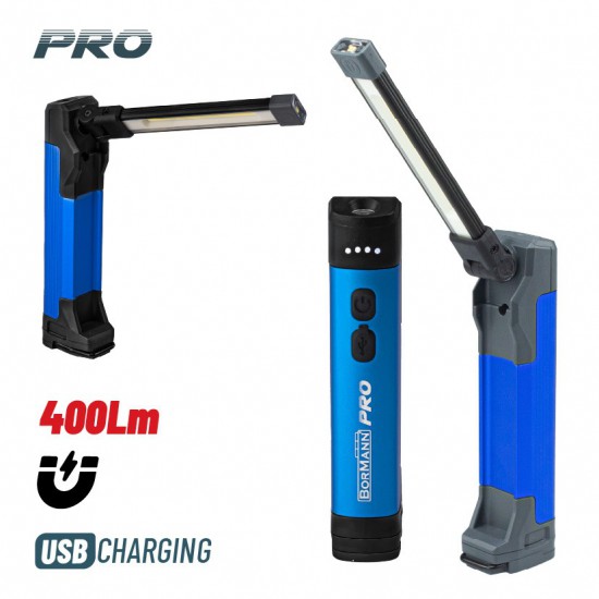 BORMANN Pro BPR6025 Φακός/Λάμπα Εργασίας Επαναφορτιζόμενος , 400Lm (030010)