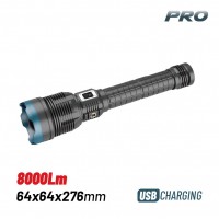 BORMANN Pro BPR6040 Φακός Επαναφορτιζόμενος, 8000Lm (030041)