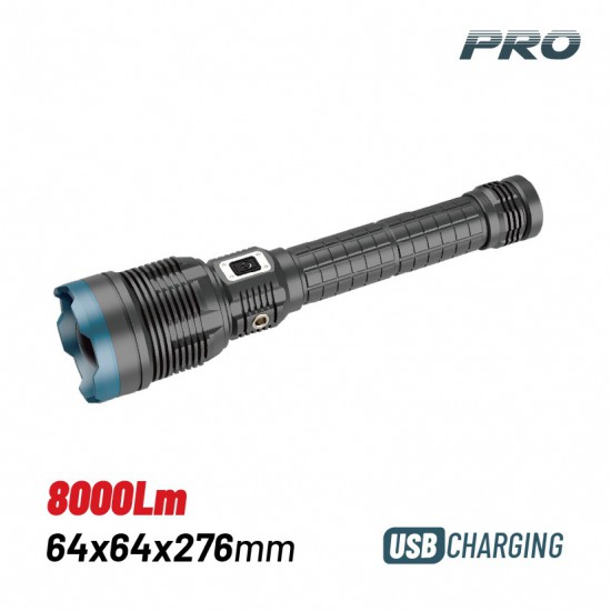 BORMANN Pro BPR6040 Φακός Επαναφορτιζόμενος, 8000Lm (030041)