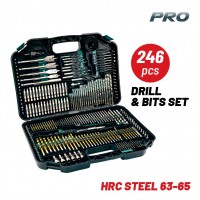 BORMANN Pro BHT1390 Σετ Τρυπάνια,Μύτες,Ποτηροτρύπανα & Καρυδάκια 246τεμ (030218)