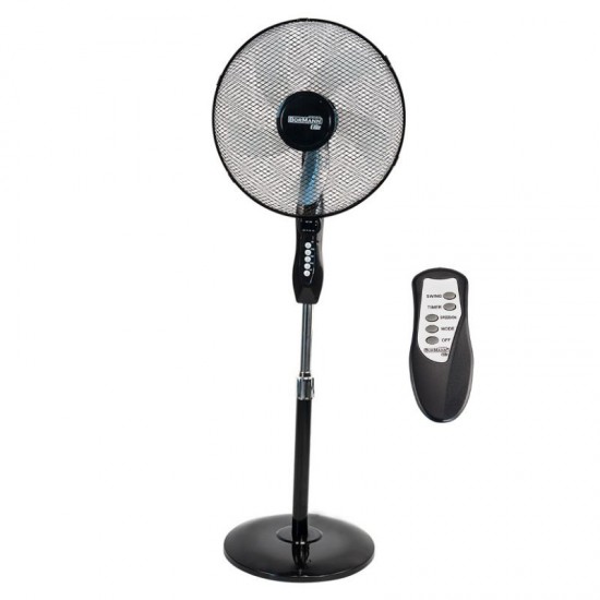 BORMANN Elite BFN6020 Ανεμιστήρας Ορθοστάτης 40CM,40W με Τηλεχειριστήριο, Μαύρο (034742)