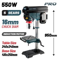 BORMANN Pro BKD1850 Κολωνάτο Δράπανο Με Λέιζερ 550W (034964)