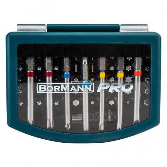 BORMANN Pro BHT1610 Σετ Μύτες & Αντάπτορας,ΑτσάλιS2, 56τεμ (035480)