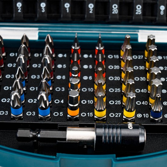 BORMANN Pro BHT1610 Σετ Μύτες & Αντάπτορας,ΑτσάλιS2, 56τεμ (035480)