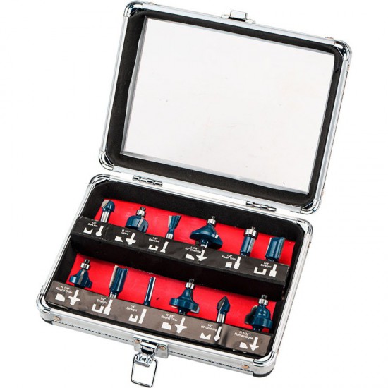 BORMANN Pro BHT1620 Σετ Φρέζες Ρούτερ 8mm,12τεμ (035497)