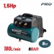 BORMANN Pro BAT5100 Αεροσυμπιεστής Oil-Less 1.5Hp/6Lt (035541)